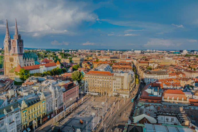 Kroatiens huvudstad Zagreb